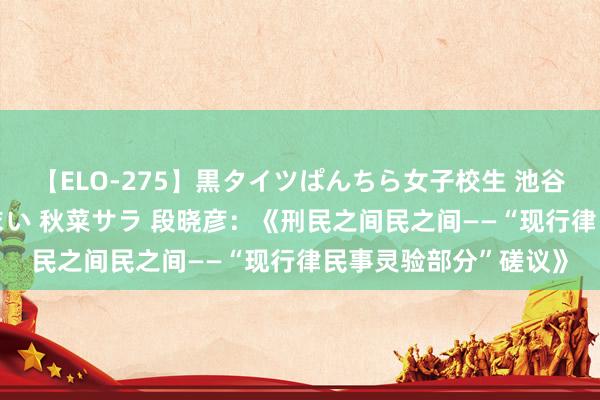 【ELO-275】黒タイツぱんちら女子校生 池谷ひかる さくら 宮下まい 秋菜サラ 段晓彦：《刑民之间民之间——“现行律民事灵验部分”磋议》