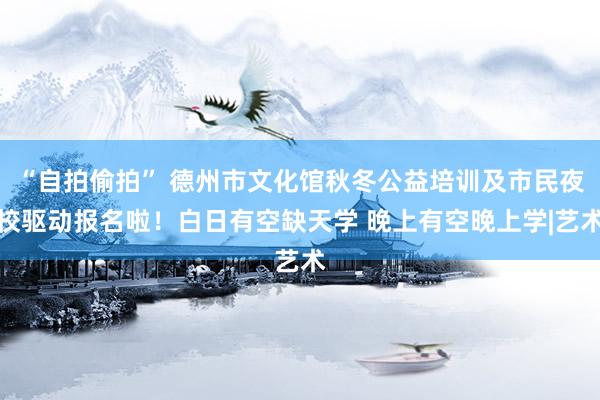 “自拍偷拍” 德州市文化馆秋冬公益培训及市民夜校驱动报名啦！白日有空缺天学 晚上有空晚上学|艺术